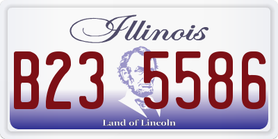 IL license plate B235586