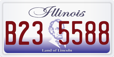 IL license plate B235588