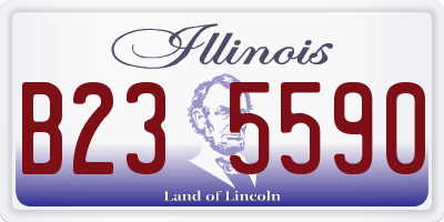 IL license plate B235590