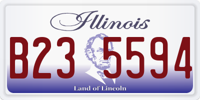 IL license plate B235594