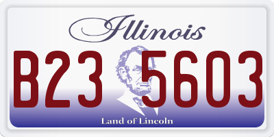 IL license plate B235603