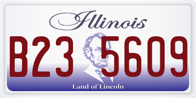 IL license plate B235609