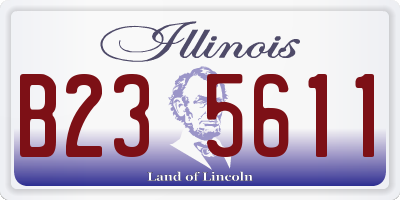 IL license plate B235611