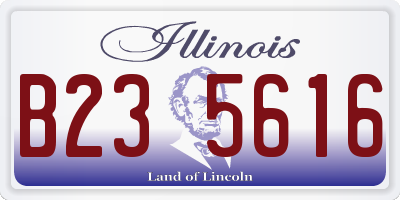 IL license plate B235616