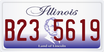 IL license plate B235619