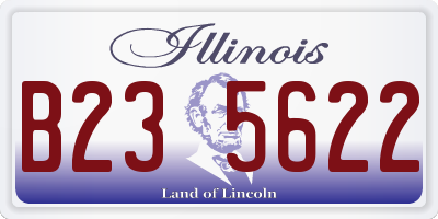 IL license plate B235622