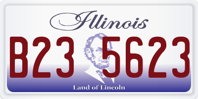 IL license plate B235623