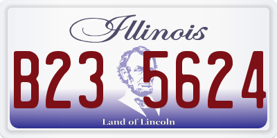 IL license plate B235624