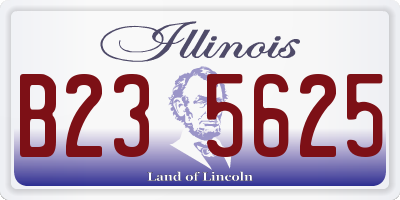 IL license plate B235625