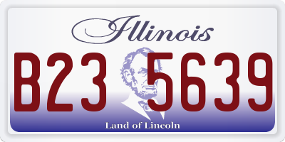 IL license plate B235639