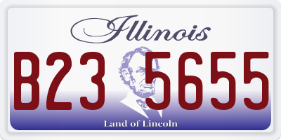 IL license plate B235655