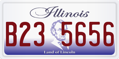 IL license plate B235656