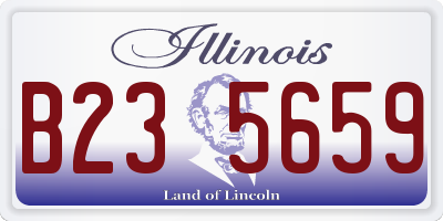 IL license plate B235659