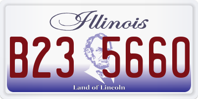IL license plate B235660