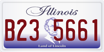 IL license plate B235661