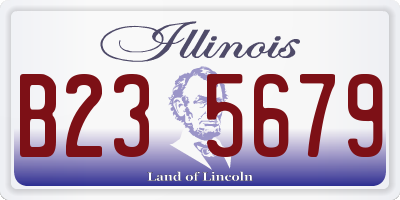 IL license plate B235679