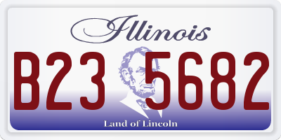IL license plate B235682