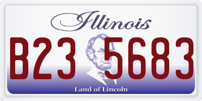 IL license plate B235683