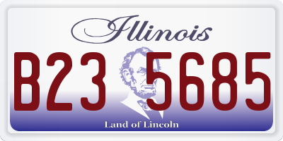IL license plate B235685