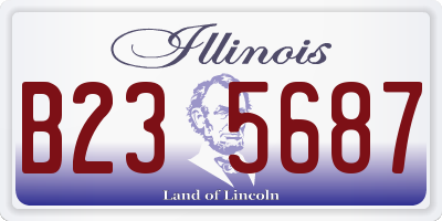 IL license plate B235687