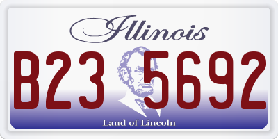 IL license plate B235692