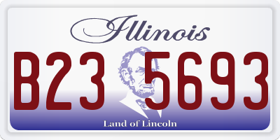 IL license plate B235693