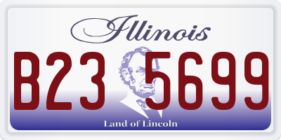 IL license plate B235699