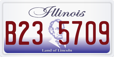 IL license plate B235709