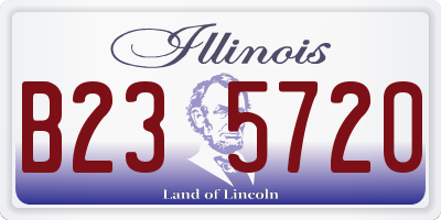 IL license plate B235720