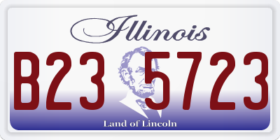 IL license plate B235723