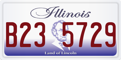 IL license plate B235729