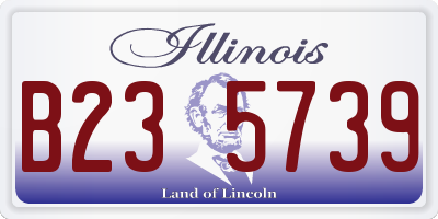 IL license plate B235739