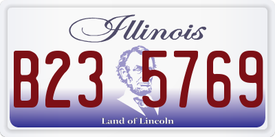 IL license plate B235769