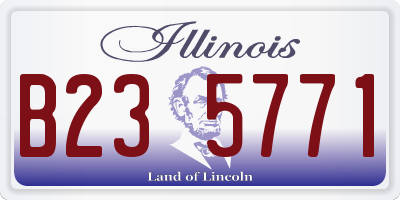 IL license plate B235771
