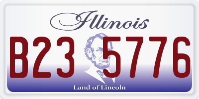 IL license plate B235776