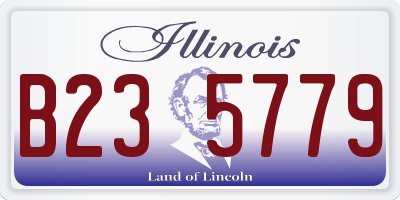 IL license plate B235779