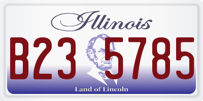 IL license plate B235785