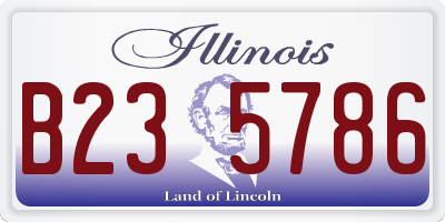 IL license plate B235786