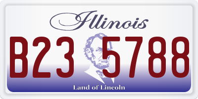 IL license plate B235788
