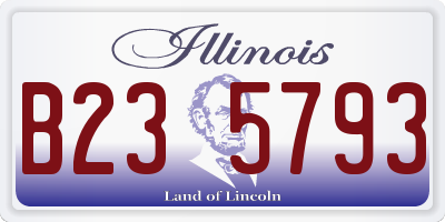 IL license plate B235793