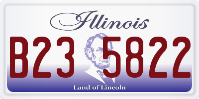 IL license plate B235822