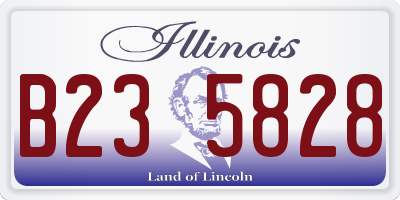 IL license plate B235828
