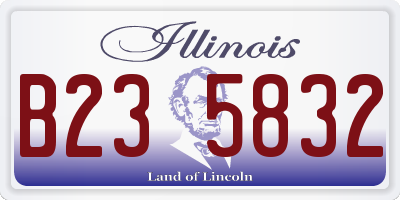 IL license plate B235832