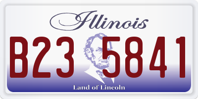 IL license plate B235841