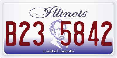 IL license plate B235842
