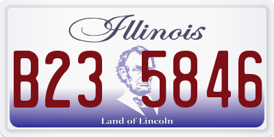 IL license plate B235846