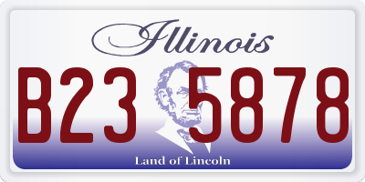 IL license plate B235878