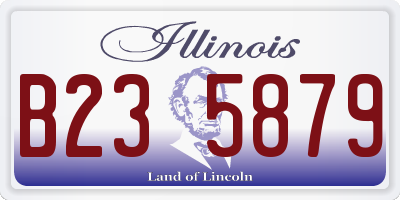 IL license plate B235879