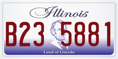 IL license plate B235881