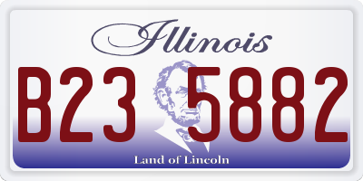 IL license plate B235882